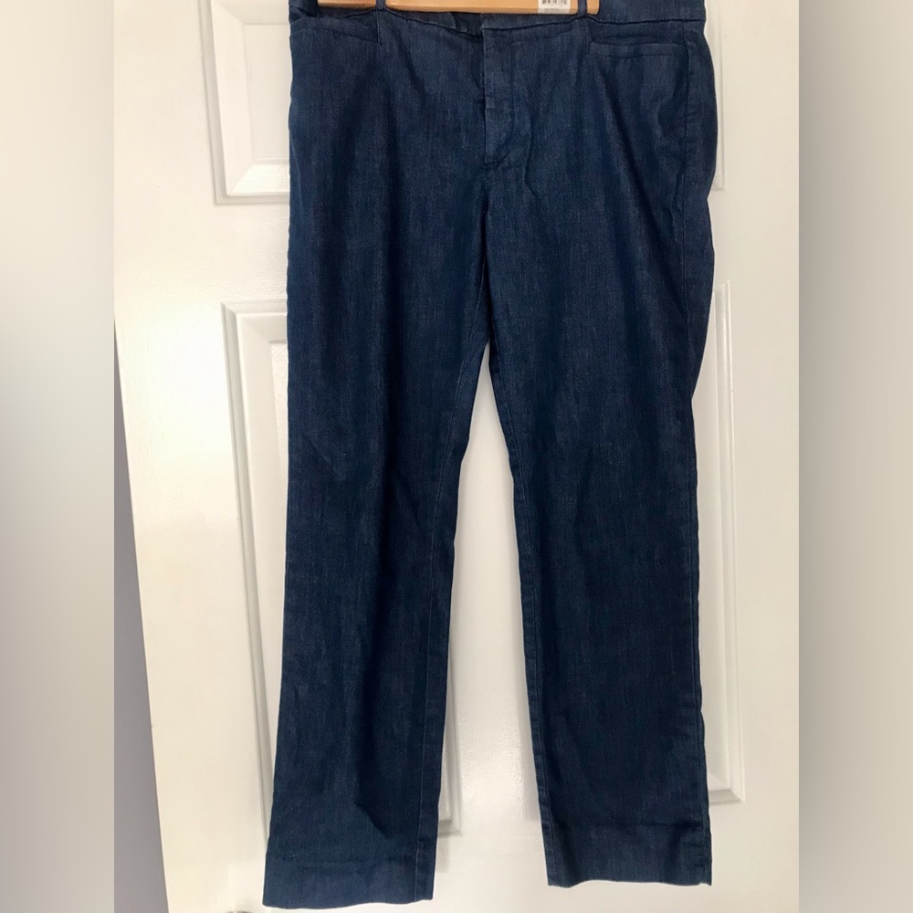 Banana Republic NWOT Sloan Dark Wash Straight Leg Jeans Size 10 With Stretch